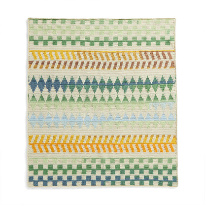 Caron Geometry Lessons Crochet Blanket Single Size