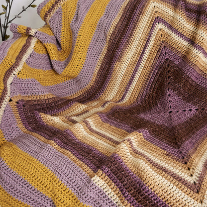 Caron Tilted Squares Crochet Blanket Single Size