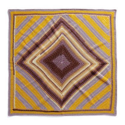 Caron Tilted Squares Crochet Blanket Single Size