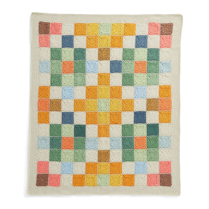 Caron Crochet Country Quilt Blanket Single Size