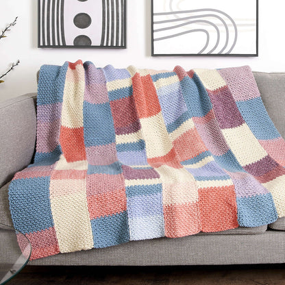 Caron Stained Glass Panels Crochet Afghan Single Size