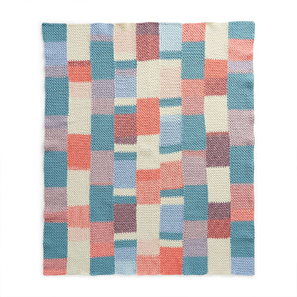 Caron Stained Glass Panels Crochet Afghan Single Size