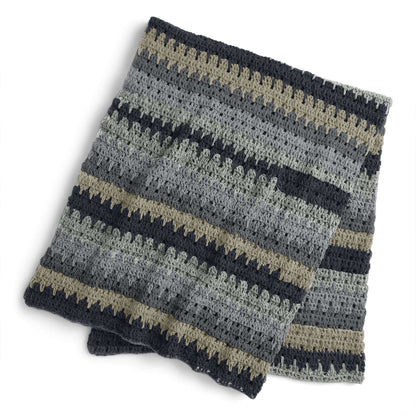 Caron Larks Foot Stitch Crochet Blanket Crochet Blanket made in Caron Cloud Cake yarn