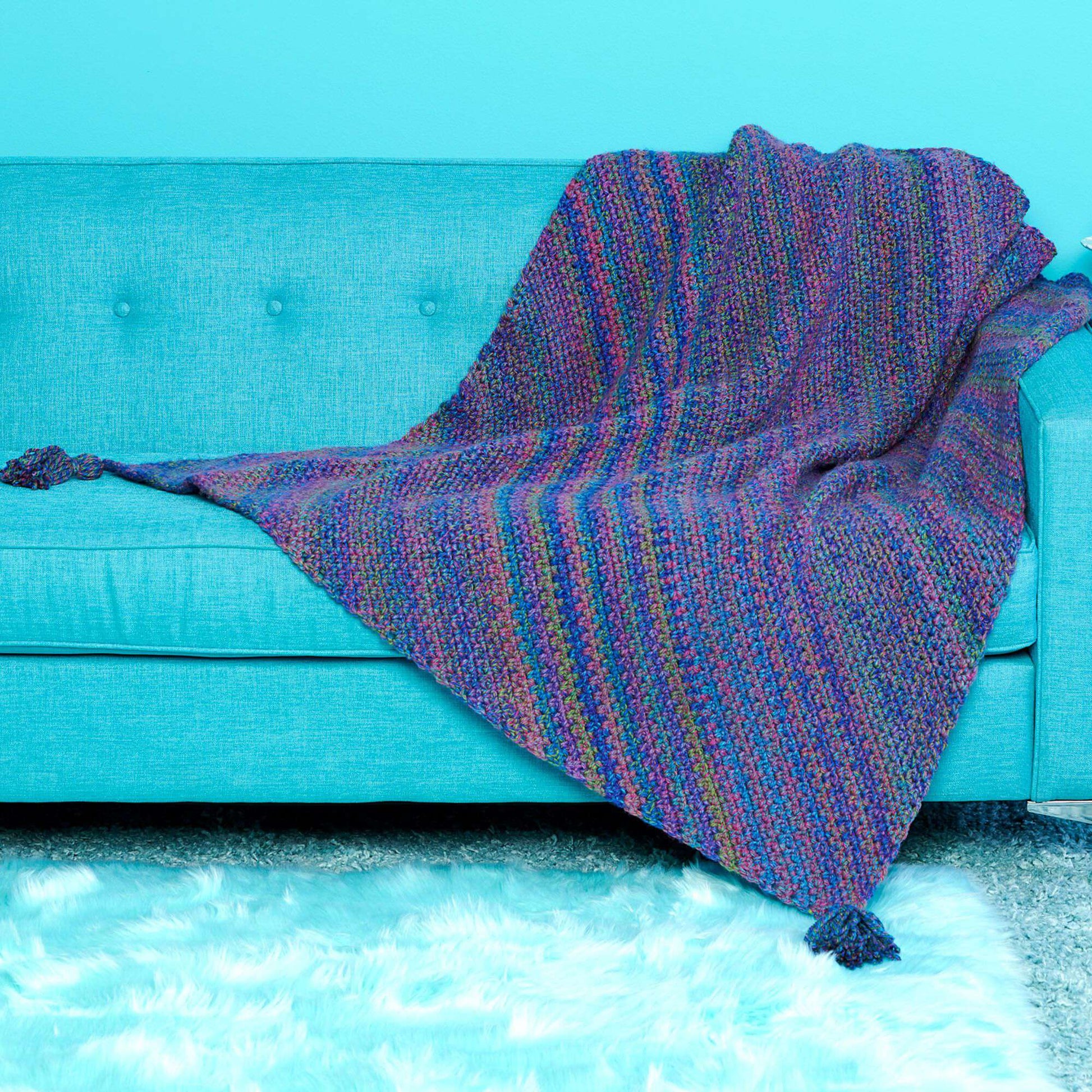 Free Caron Corner-to-Corner Crochet Blanket Pattern