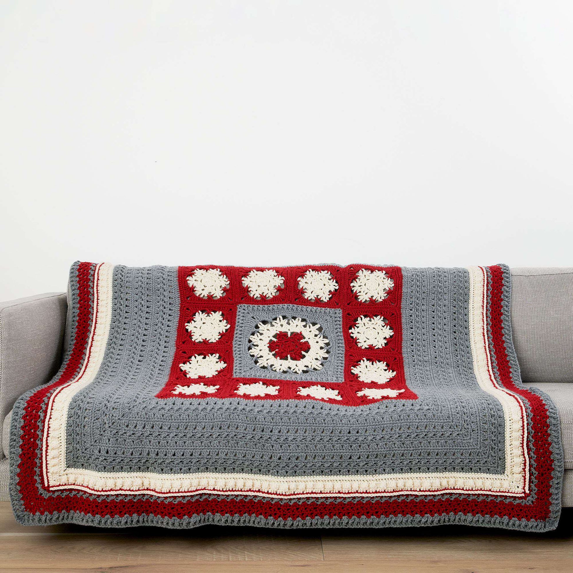 Free Caron Snow Days With Hot Chocolate Crochet Blanket Pattern