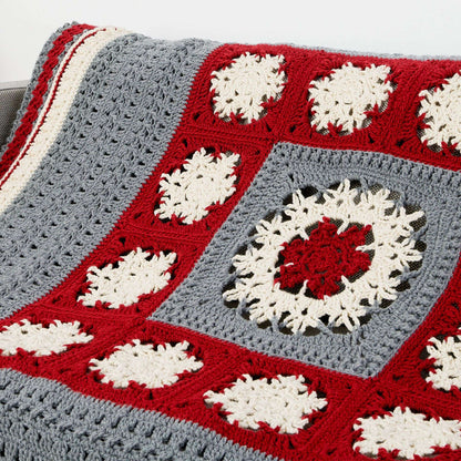Caron Snow Days With Hot Chocolate Crochet Blanket Single Size