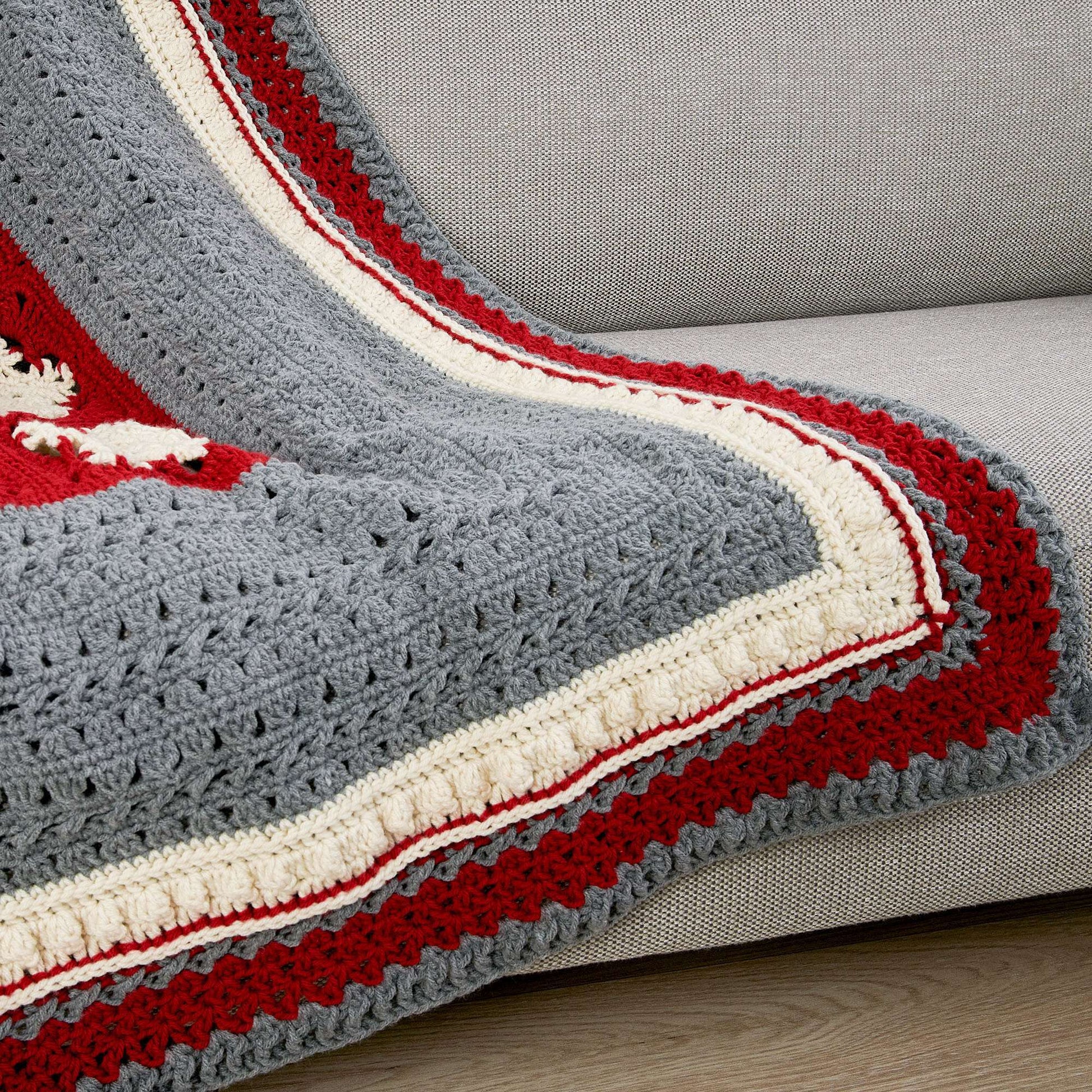 Free Caron Snow Days With Hot Chocolate Crochet Blanket Pattern