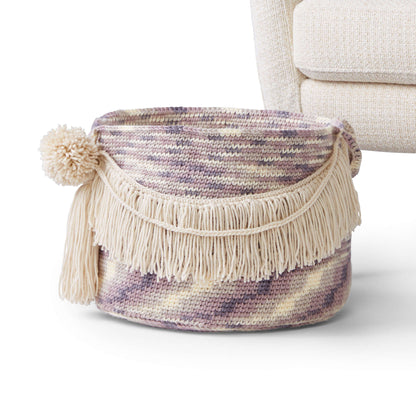 Caron Dressed-up Crochet Basket Single Size