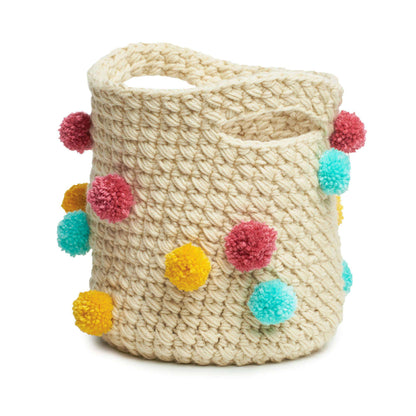Caron Crochet Pompom Basket Single Size
