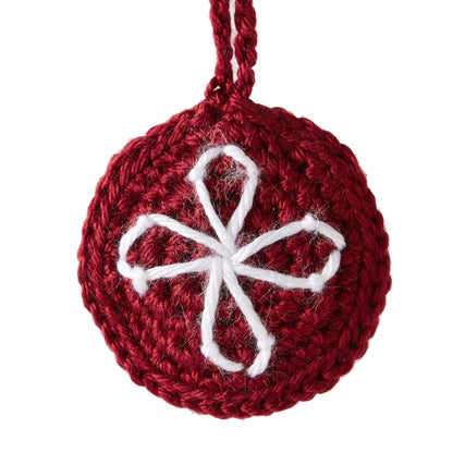 Caron Crochet North Star Ornament Burgundy