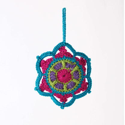 Caron Crochet Jewelled Snowflake Crochet Interior Décor made in Caron Simply Soft yarn
