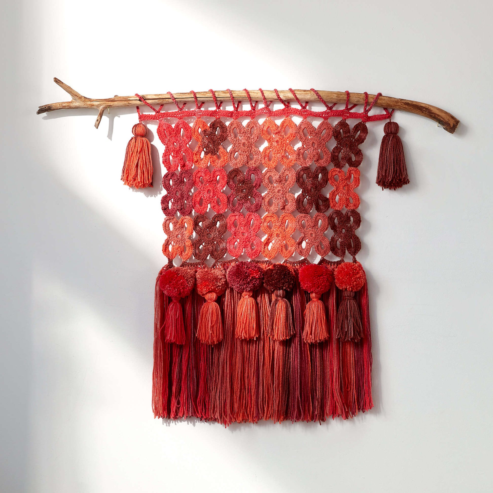 Free Caron Boho Crochet Wall Hanging Pattern