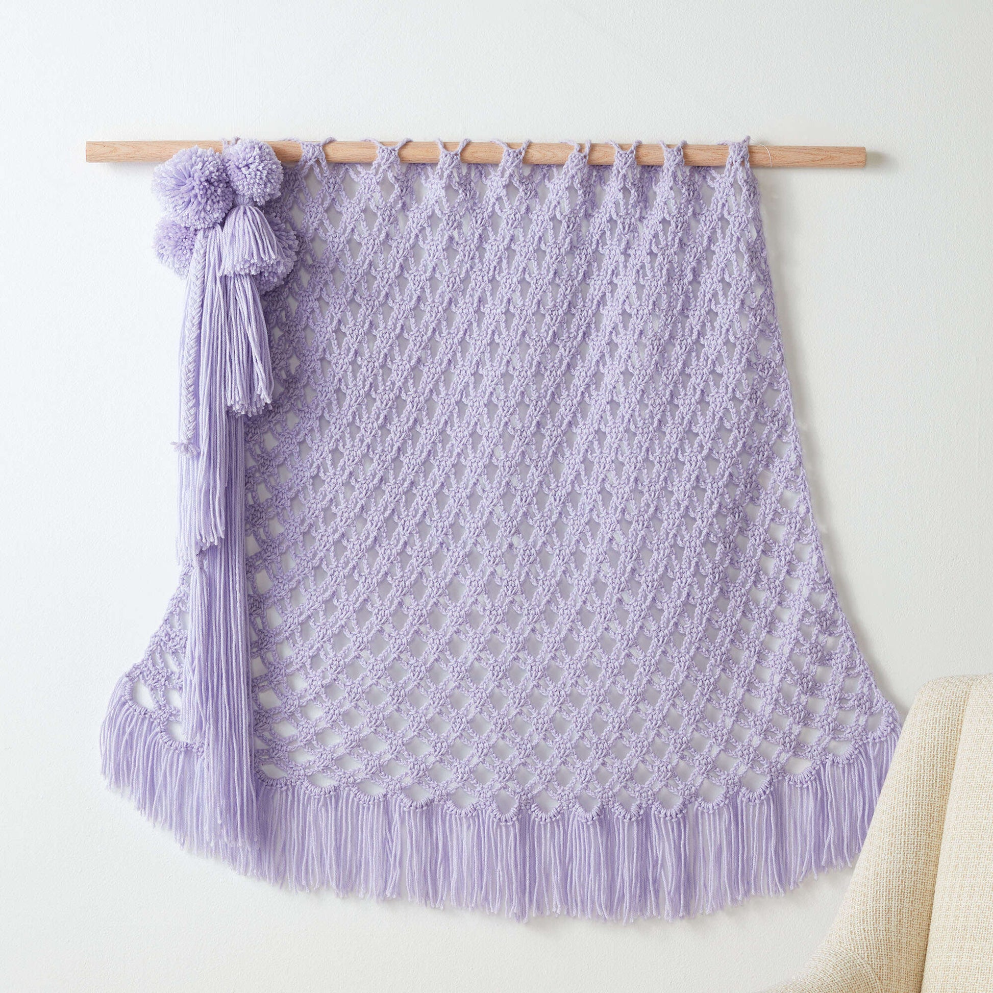 Free Caron Dreamy Crochet Wall Hanging Pattern
