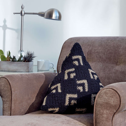 Caron Crochet Mosaic Pillow Single Size