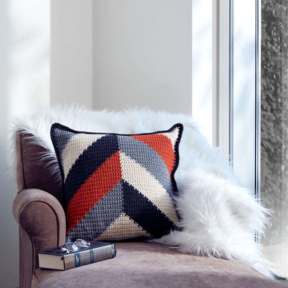 Caron Bold Angles Crochet Pillow Single Size