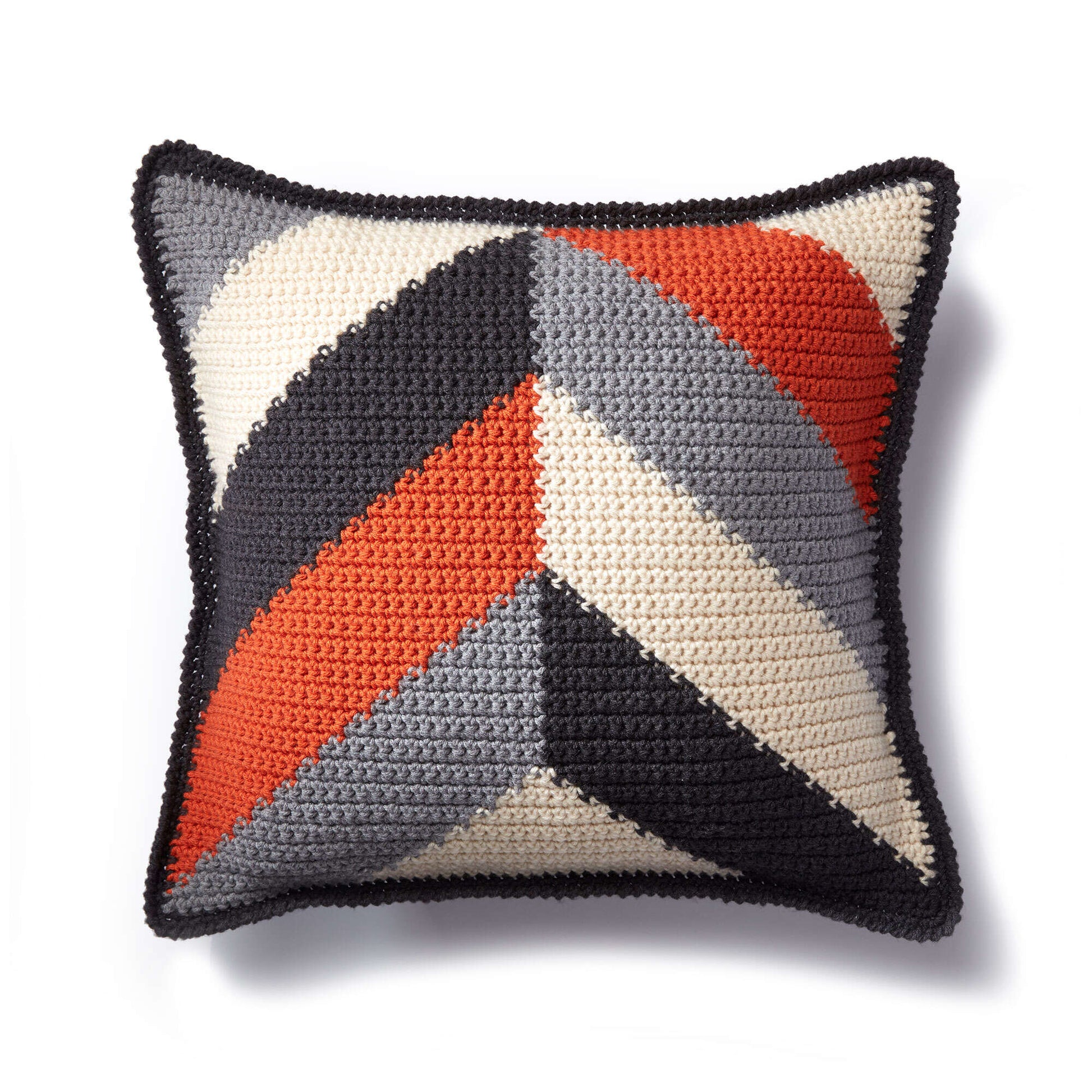 Free Caron Bold Angles Crochet Pillow Pattern