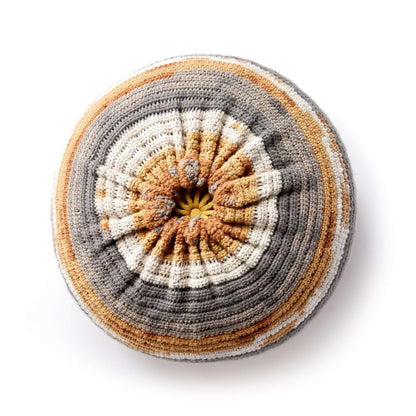 Caron Crochet Pouf Crochet Pouf made in Caron Big Cakes Yarn