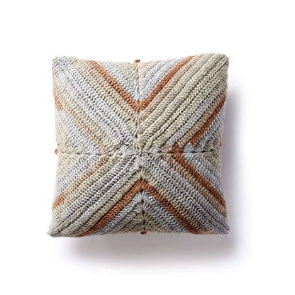 Caron Granny Square Crochet Pillow Single Size