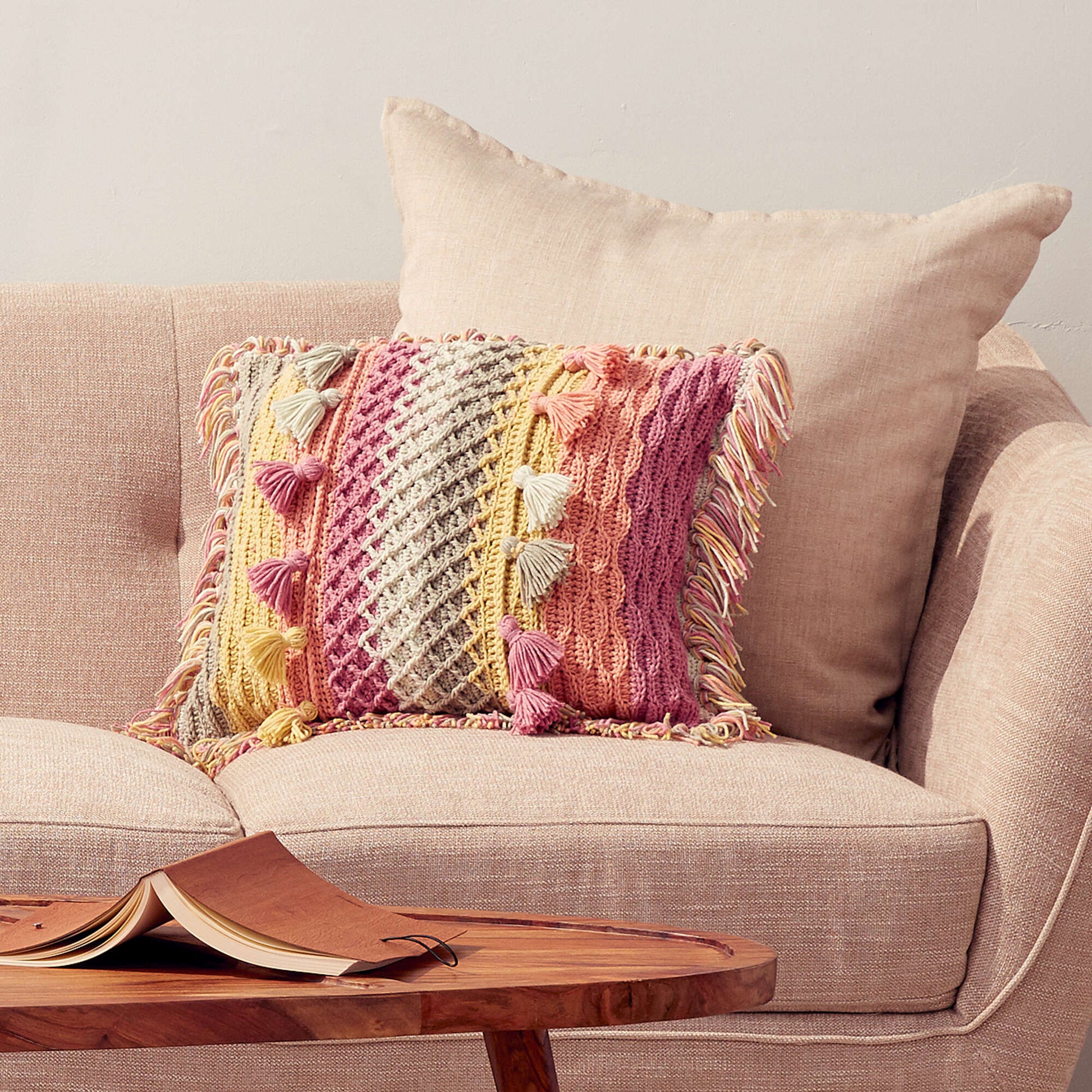 Boho Crochet Pillow Patterns - First The Coffee Crochet