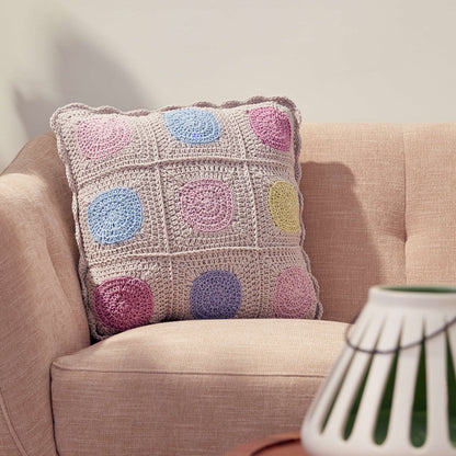 Caron Crochet Circle In Square Pillow Single Size