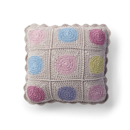 Caron Crochet Circle In Square Pillow Single Size