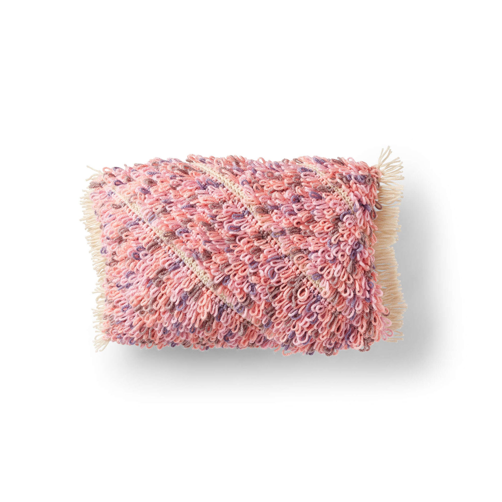 Free Caron Bias Loop Crochet Cushion Pattern