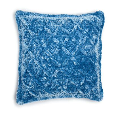 Bernat Kiss Kiss Velvet Crochet Pillow Crochet Pillow made in Caron Velvet Plus yarn
