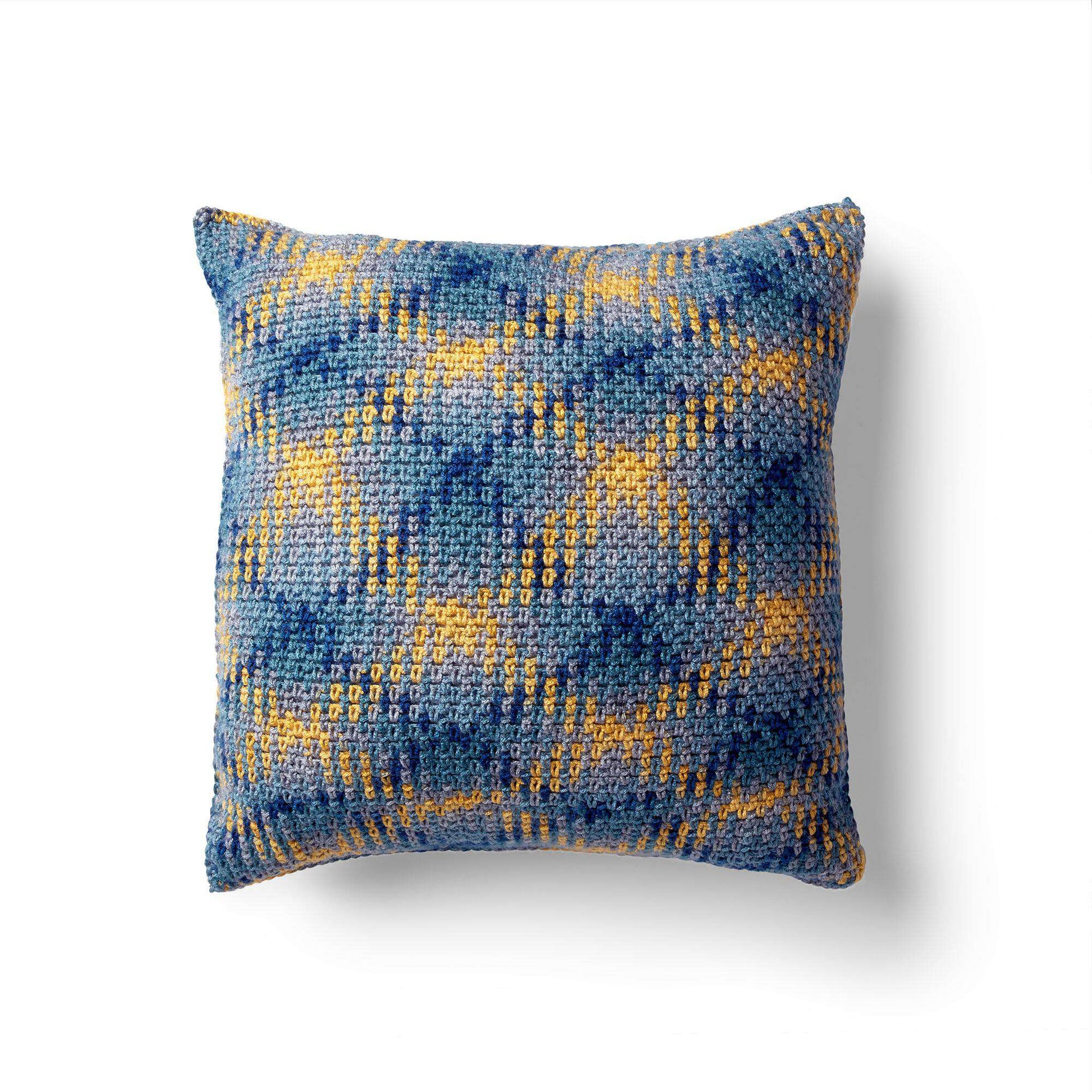 Free Caron Crochet Color Pooling Pillow Pattern