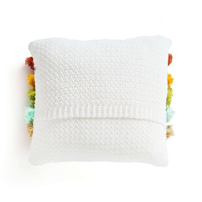 Caron Fabulous Fringe Crochet Pillow Crochet Pillow made in Caron Simply Soft yarn