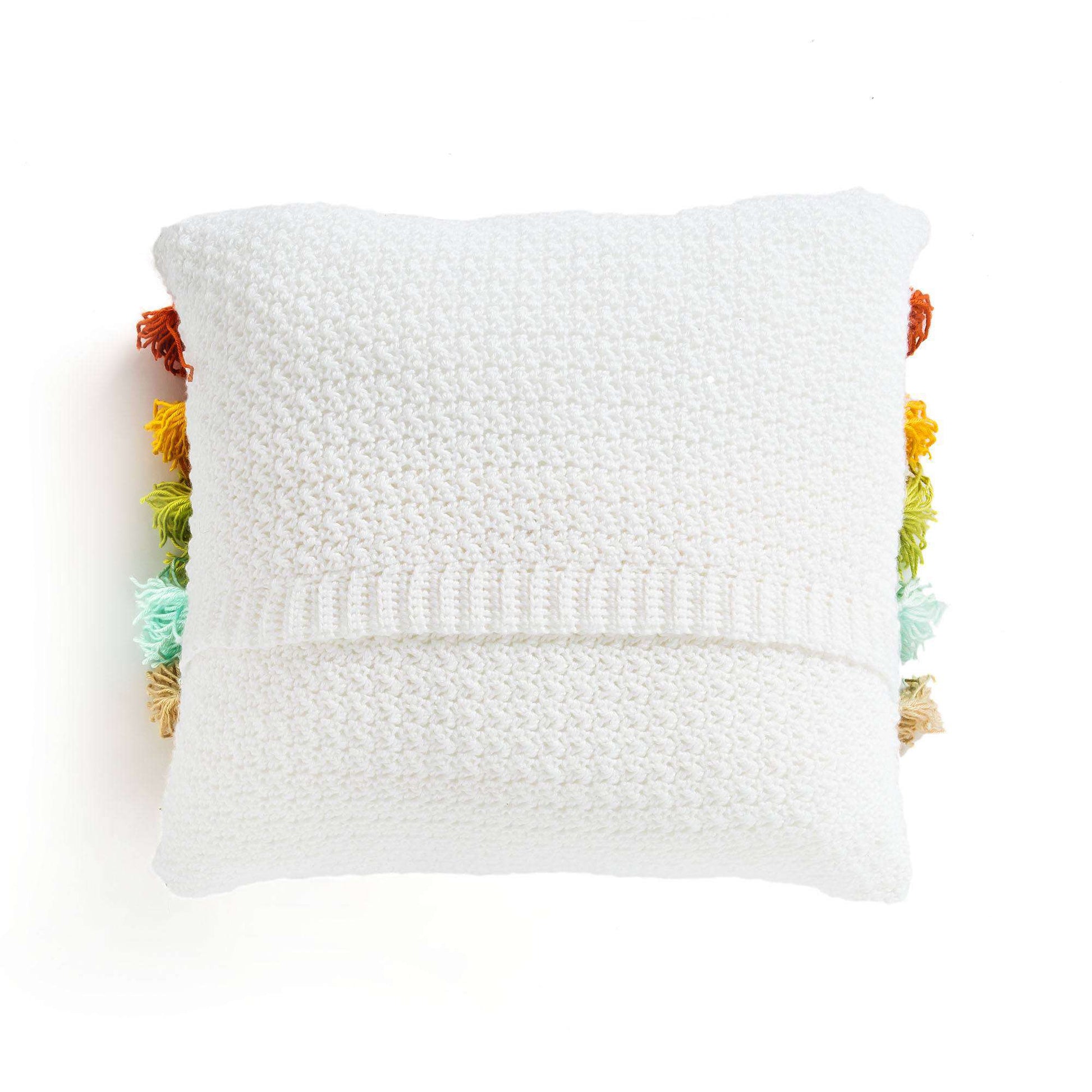 Free Caron Fabulous Fringe Crochet Pillow Pattern