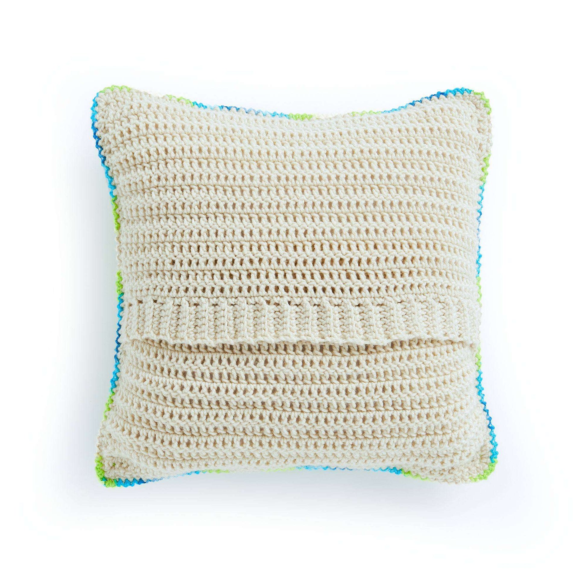 Free Caron Crochet Mod Leaves Pillow Pattern