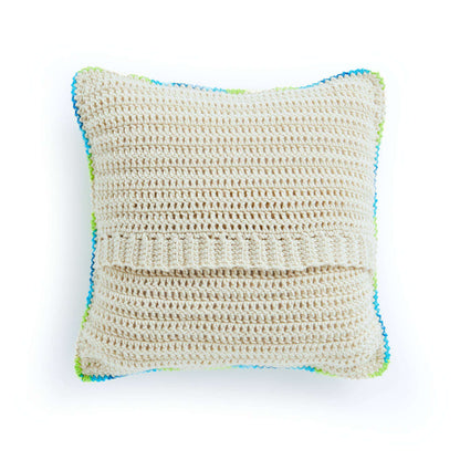 Caron Crochet Mod Leaves Pillow Single Size