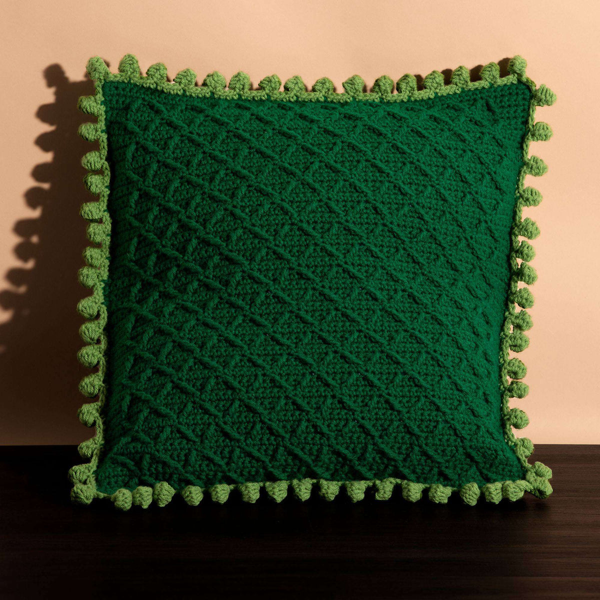 Crochet Pillow made in Caron One Pound yarn