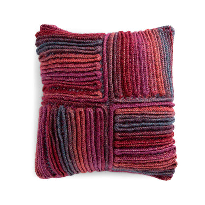 Caron Wiggle Stripes Crochet Pillow Single Size