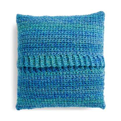 Caron Textured Columns Crochet Pillow Single Size