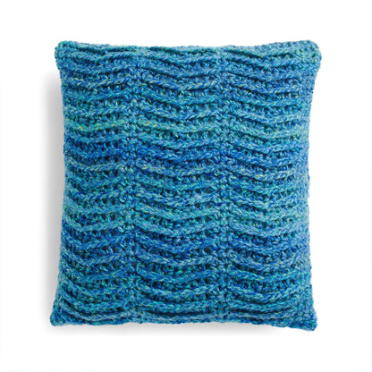 Caron Textured Columns Crochet Pillow Single Size
