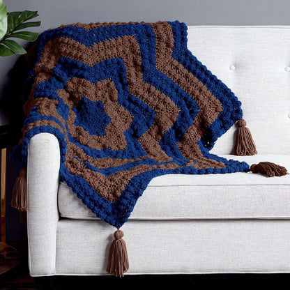 Caron From The Middle Crochet Bobble Throw Single Size