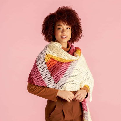 Caron Big Zig Crochet Wrap Single Size