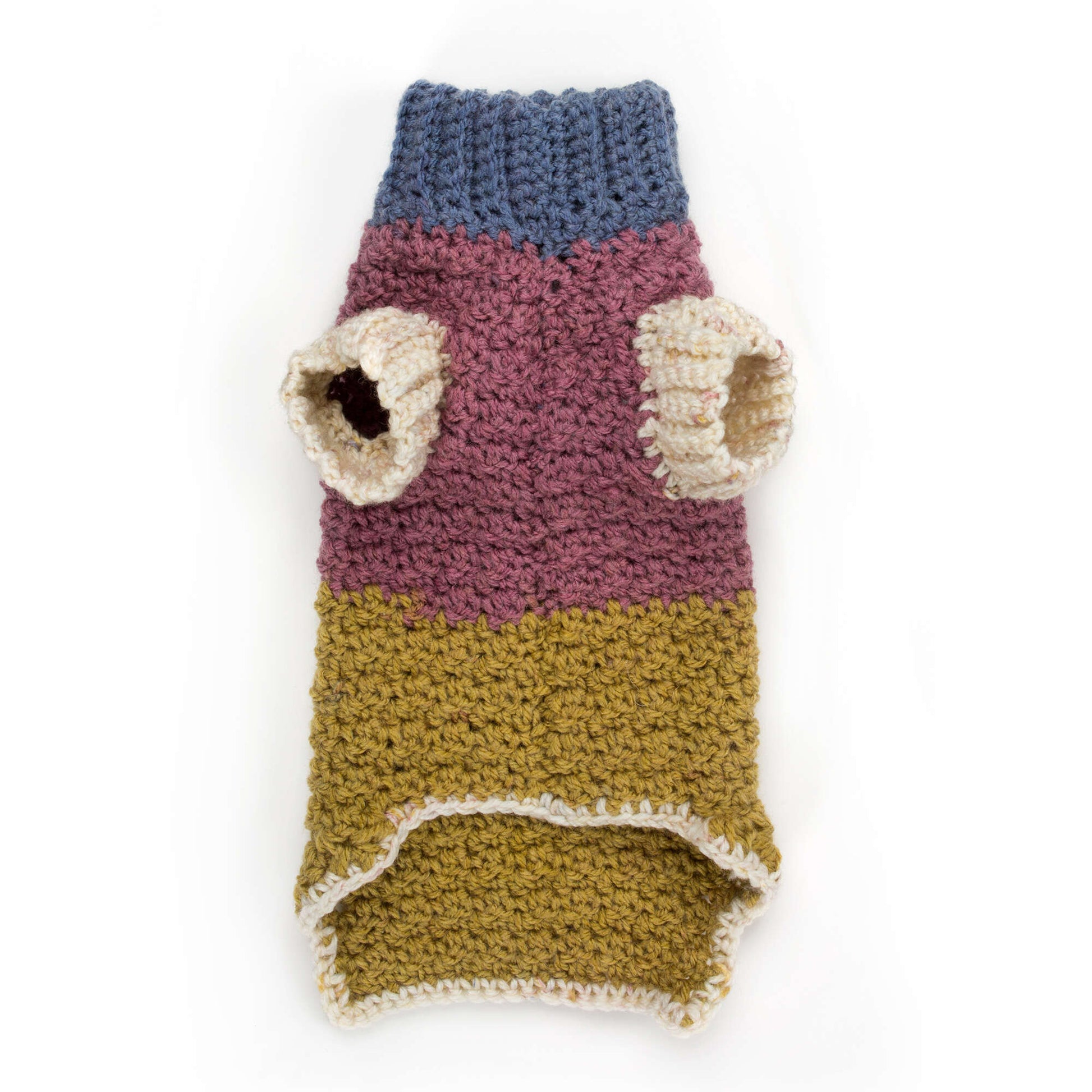 Caron Textured Crochet Dog Coat M