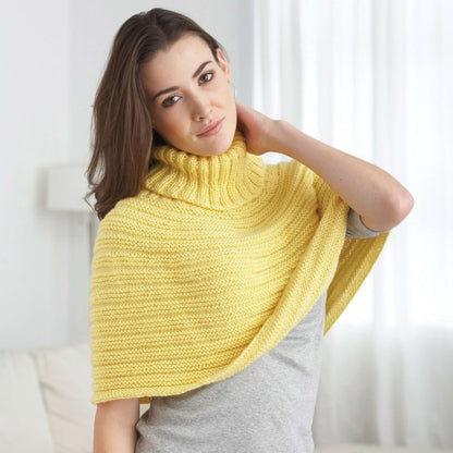 Caron Knit Just Enough Cape S