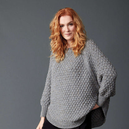 Caron Great Curves Knit Poncho L/XL