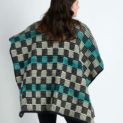 Caron Check Please Knit Ruana Single Size