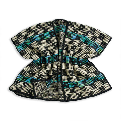 Caron Check Please Knit Ruana Single Size