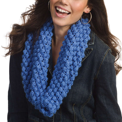 Caron Knit Bobble Blackberry Cowl Single Size