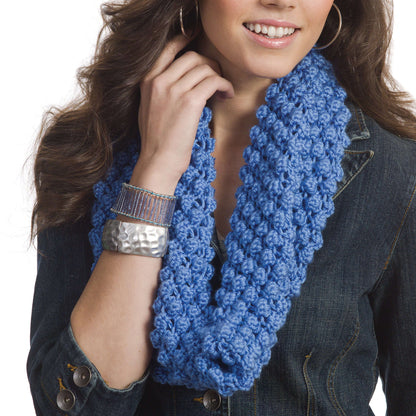 Caron Knit Bobble Blackberry Cowl Single Size