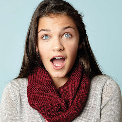 Caron Knit Ridged Cowl Single Size