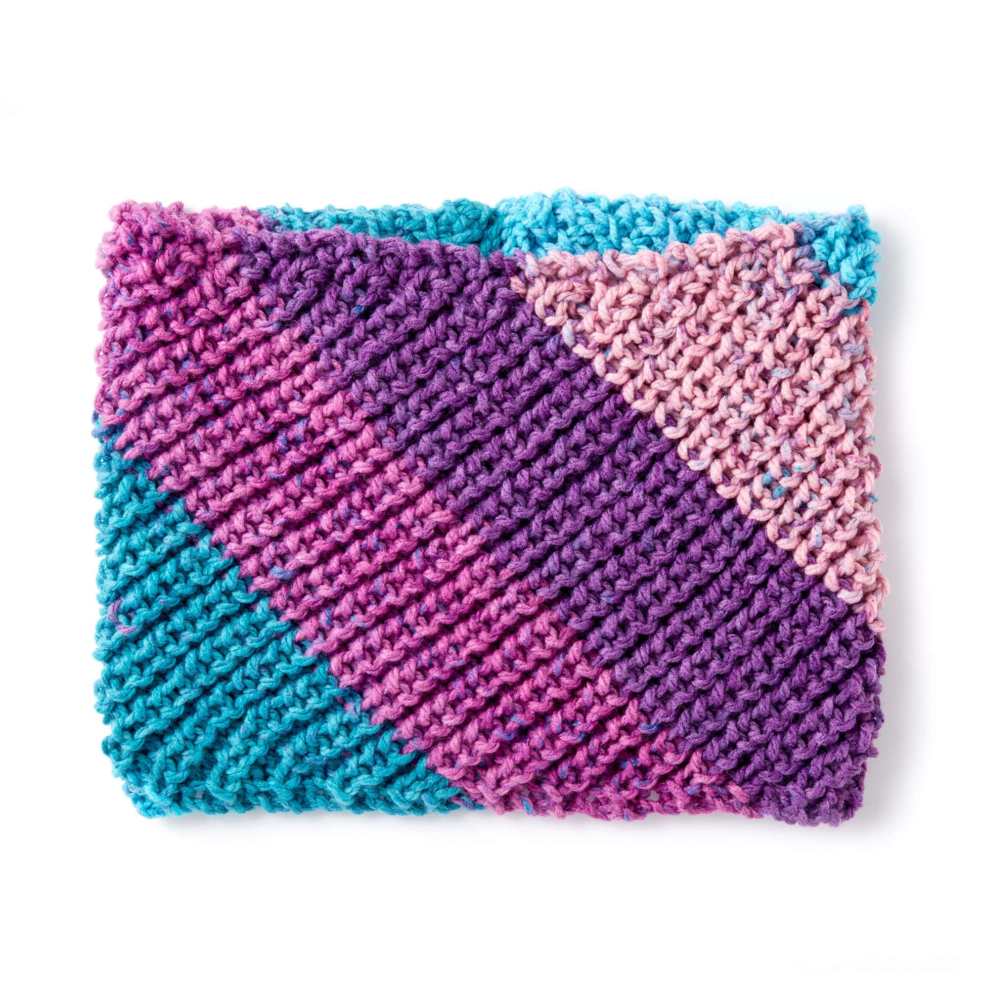 Free Caron Shaker Stitch Knit Cowl Pattern