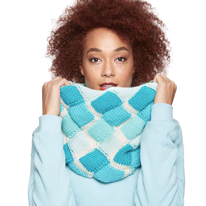 Caron X Pantone Entrelac Knit Classic Chip Cowl Single Size