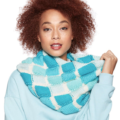 Caron X Pantone Entrelac Knit Classic Chip Cowl Single Size