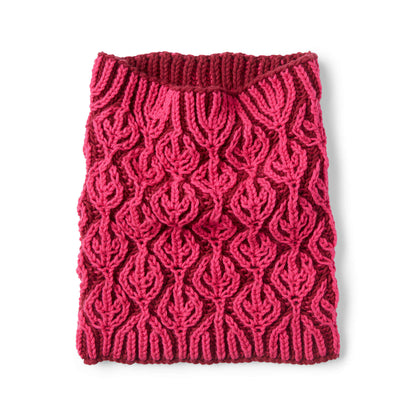 Caron Burning Up Brioche Knit Cowl Single Size